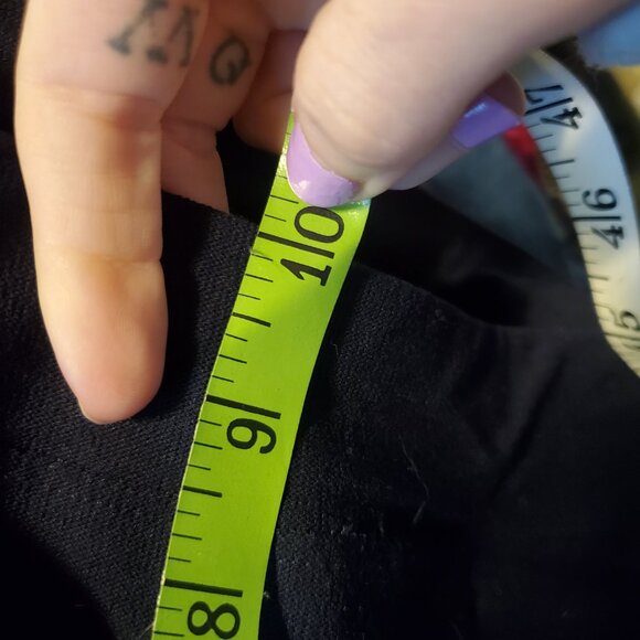 Eileen Fisher Navy Blue Slim Leg Elastic Waist Pull On Womens Slacks Dress Pants - Picture 8 of 9